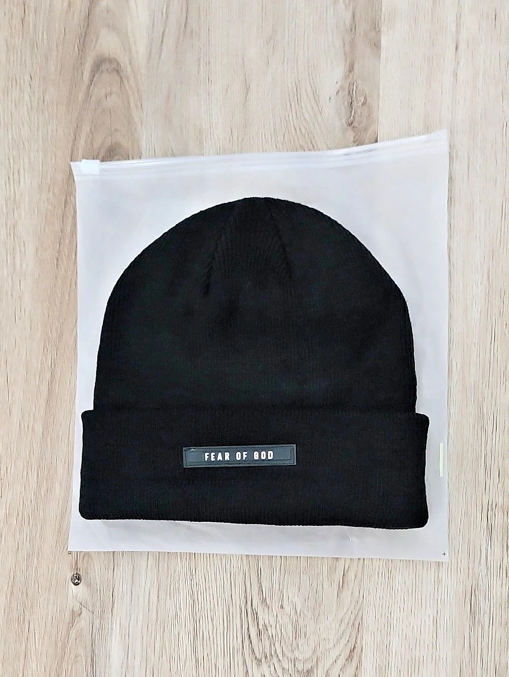 Ribbed Knit Beanie Black